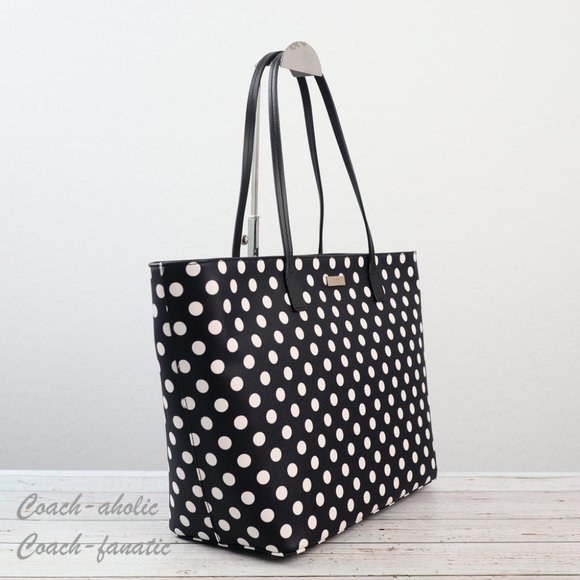NWT Kate Spade K6844 Shore Street  Margareta Zip Top Tote in Polka Dot - Picture 3 of 10